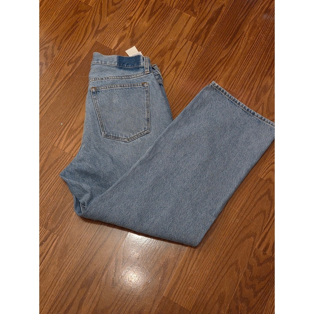 Abercrombie & Fitch Curve Love Slouchy Jeans Mid Rise Light Wash 29 Short NEW